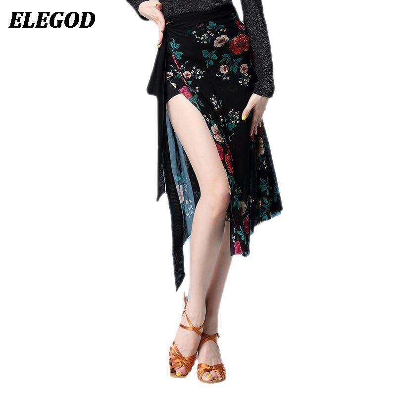 Nouvelle danse hanche écharpe jupe femmes danse du ventre danse latine formation Sexy demi jupes adulte femme imprimé maille hanche écharpe HipSkirt