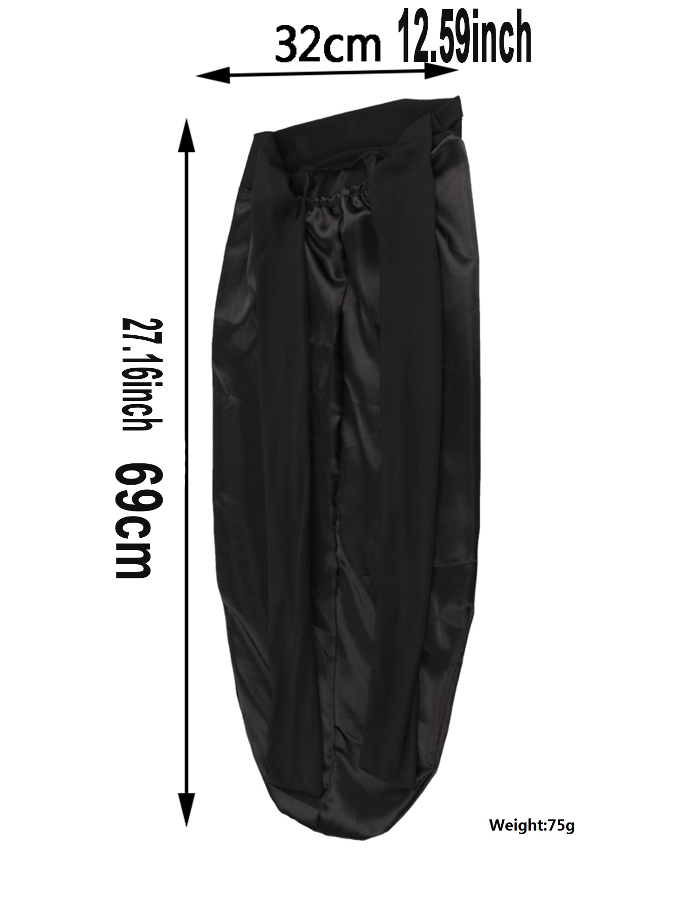 Bonnet de nuit long et ample en satin élastique pour femme avec ruban, respirant, turban, couvre-chef de sommeil, bandanas