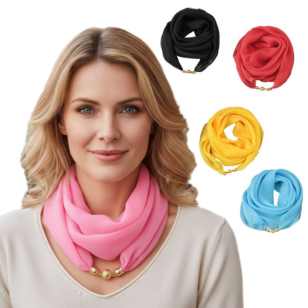Écharpe magnétique en coton doux pour la protection du cou, 65x65cm, boucle magnétique, écharpe carrée, imprimé floral, foulard pour femmes, mode féminine