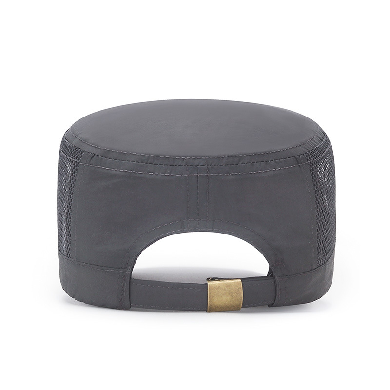 Chapeaux d'été pour hommes, casquette militaire d'extérieur, maille à séchage rapide, crème solaire respirante, pare-soleil plat, casquette de sport Gorros Casas