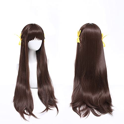 Anime fruits panier Tohru Honda Cosplay Costume perruques longue droite marron fête cheveux accessoires Lolita fille Halloween cheveux synthétiques