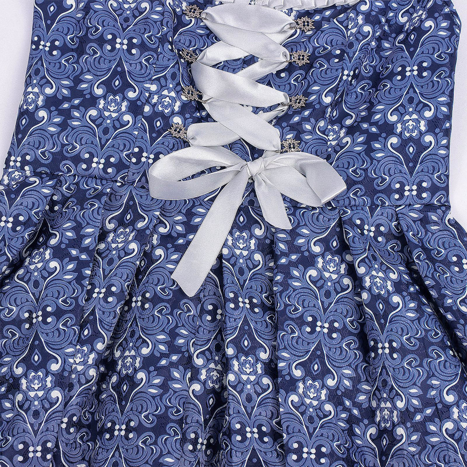 Robe Dirndl pour femme, costume de serveuse d'Oktoberfest, ensemble 3 pièces, tablier, chemisier à manches courtes, nœud devant, tenue de fête bavaroise pour festival de la bière, bar