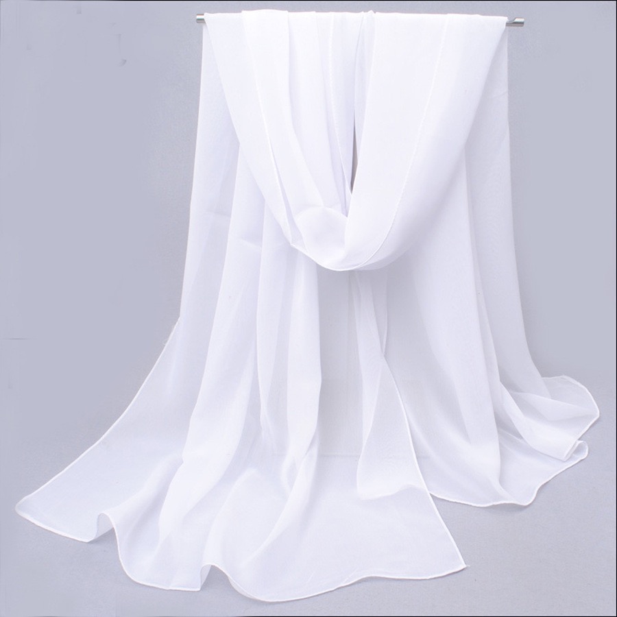 Écharpe châle en imitation soie de couleur unie pour femme, légère, douce et lisse, peut être utilisée comme châle, nappe, rideau, ceinture