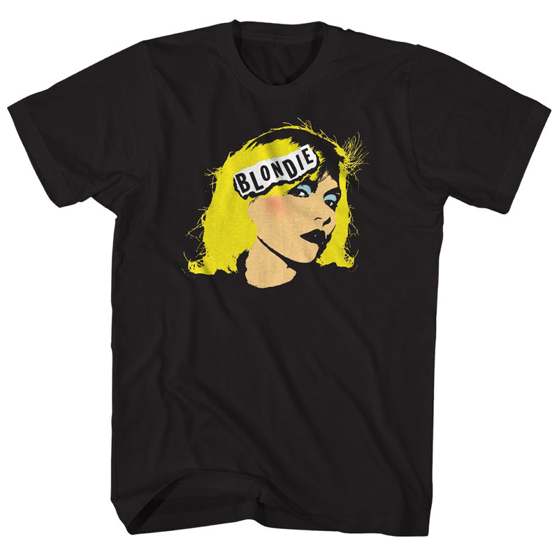 T-shirt punk rock du groupe Blondie, t-shirt rétro et ample pour le groupe féminin des années 1960