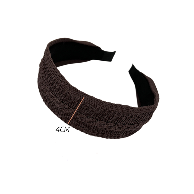 1PC Bandeau large style bohème pour femme, tressé, tricoté, accessoire de cheveux tendance pour les vacances d'été