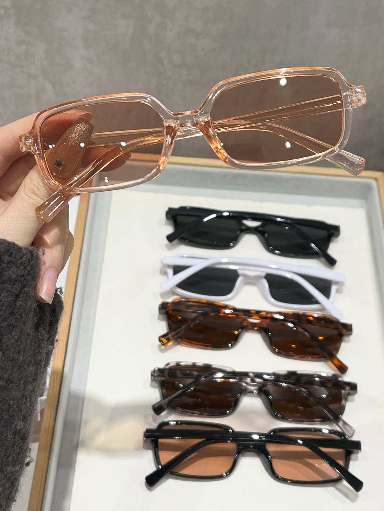 Lunettes de soleil géométriques rétro pour femmes, 6 pièces, protection UV, pour la conduite, la pêche, la navigation de plaisance, la photographie de rue, festival de musique