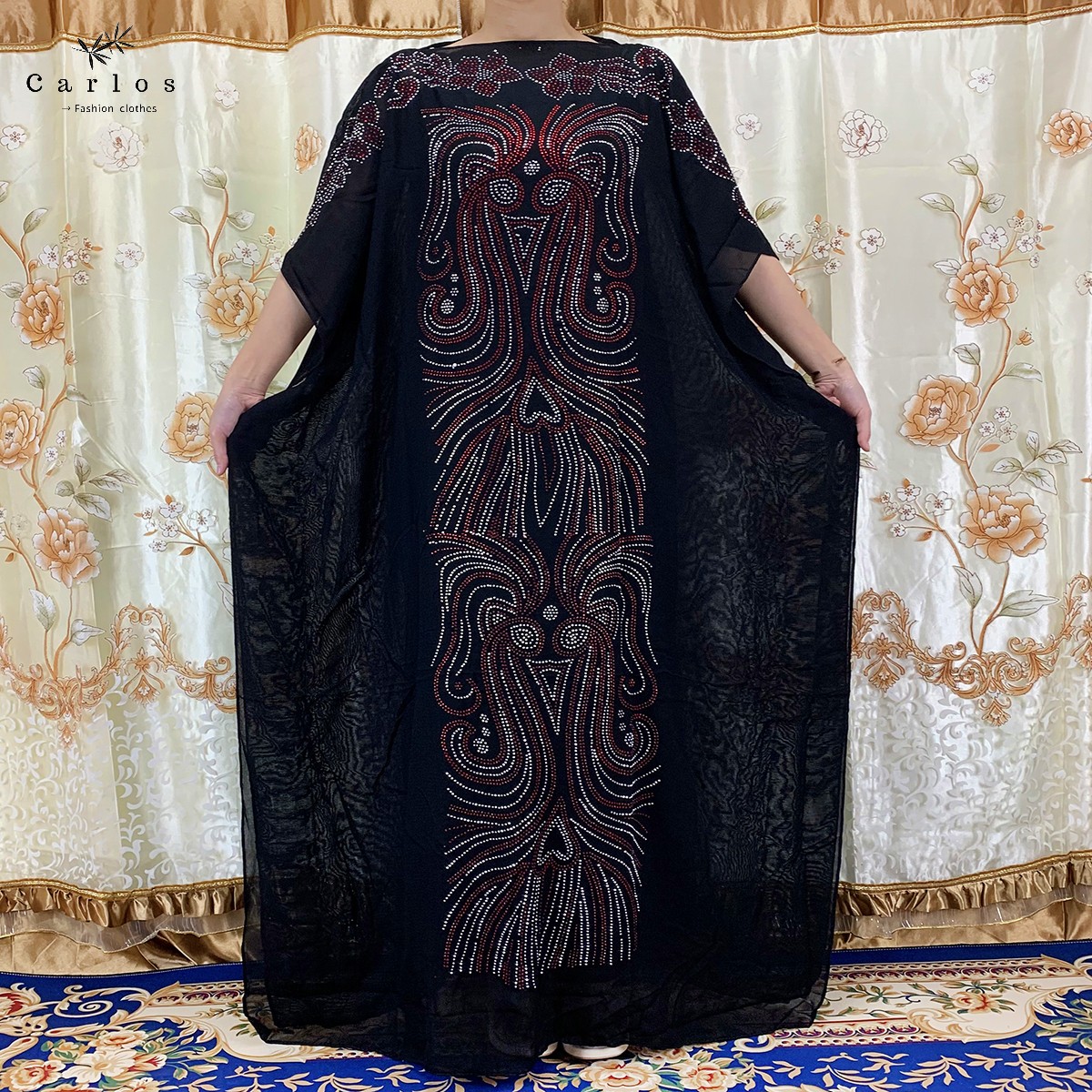 2025 nouvelle Robe longue africaine Maxi robes africaines pour femmes grande taille des deux côtés Robe en diamant Robe Femme vêtements vêtements africains
