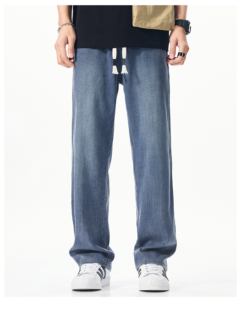 Jean droit fin d'été pour homme, longueur extra longue, grande taille, pour hommes de 115 cm, 120 cm, 190 cm, 192 cm, 200 cm, 2 mètres