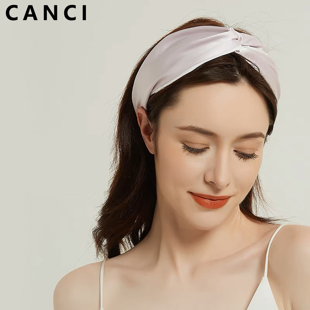 100% naturel mûrier soie bandeau luxe soie élastiques torsadé Turban tête enveloppement Bandana bohème pour les femmes cheveux accessoires