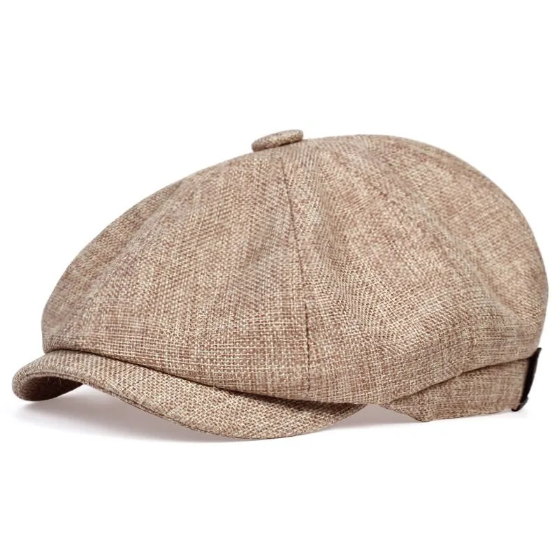 Casquette de gavroche en coton sergé pour hommes, 8 panneaux, casquettes de boulanger, rétro, testostérone, chapeaux de marque décontractés, béret pour peintre, nouvelle mode
