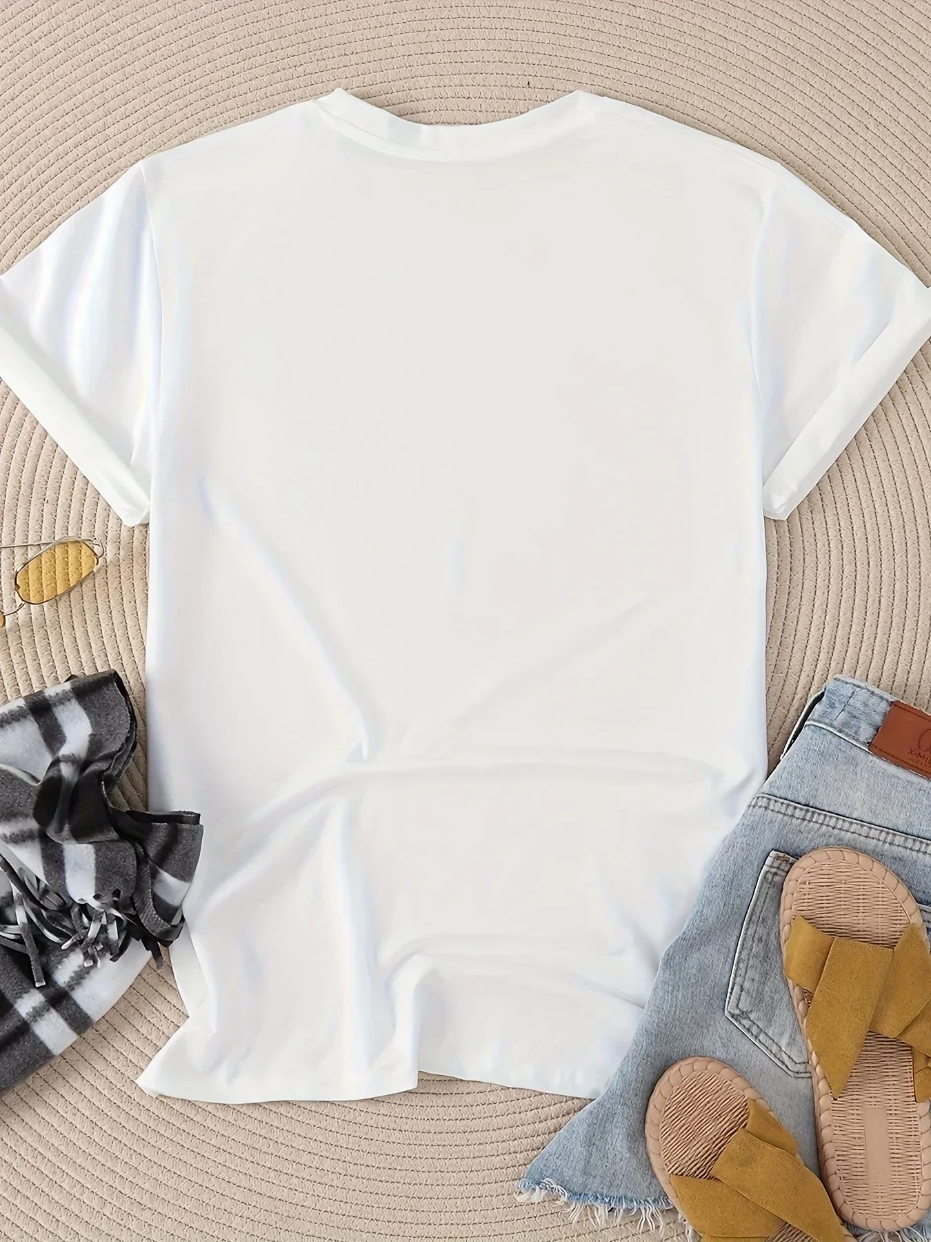 T-shirt à manches courtes pour femmes, avec impression de lettres russes « C'est la FILLE la plus belle du monde », décontracté, pour le quotidien, pour l'été et le printemps