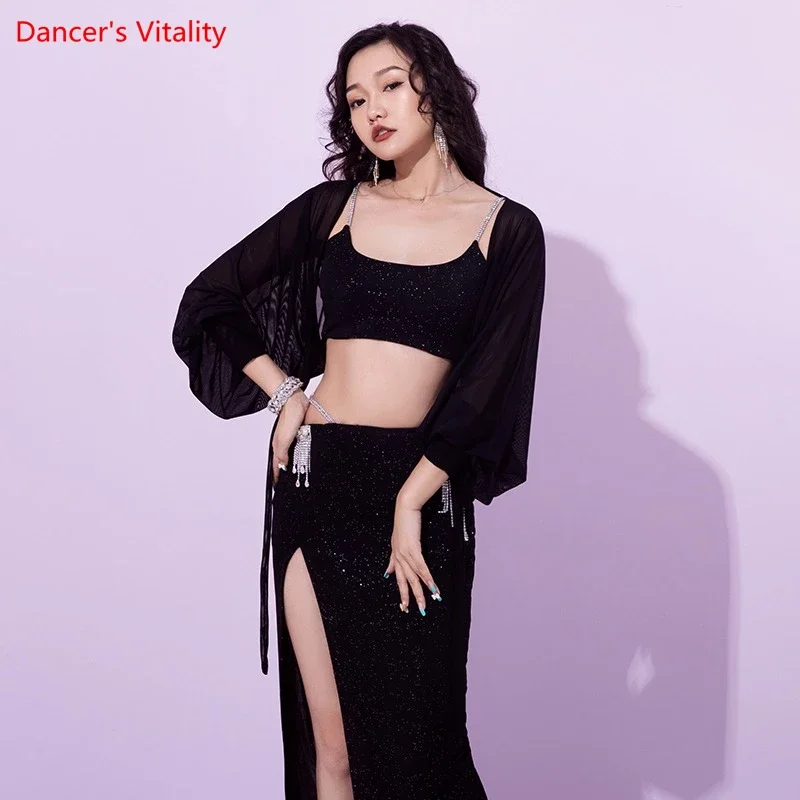 Manteau de Costume de danse du ventre pour filles, haut à manches élégantes pour femmes, tenue de danse du ventre, vêtements professionnels de danse du ventre
