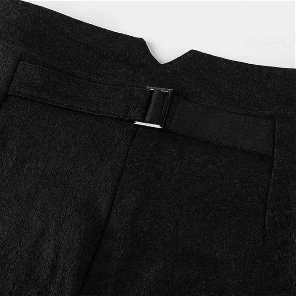 Costume de Cosplay Steampunk Vintage pour Homme, Pantalon Victorien, Taille Haute, Vêtements Rétro Décontractés, FjHalloween