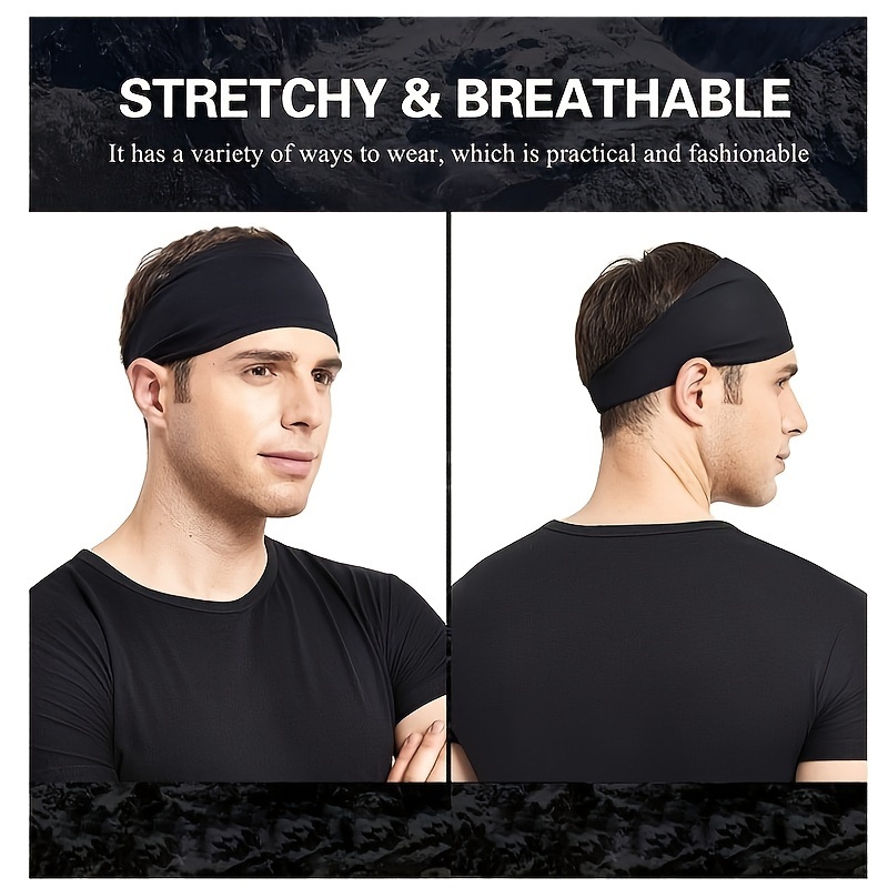 Bandeau Turban Élastique Couleur Unie pour Femme, Bandeau de Yoga, Cerceau à Cheveux Tendance pour Maquillage, Foulard Vintage, Accessoires Capillaires