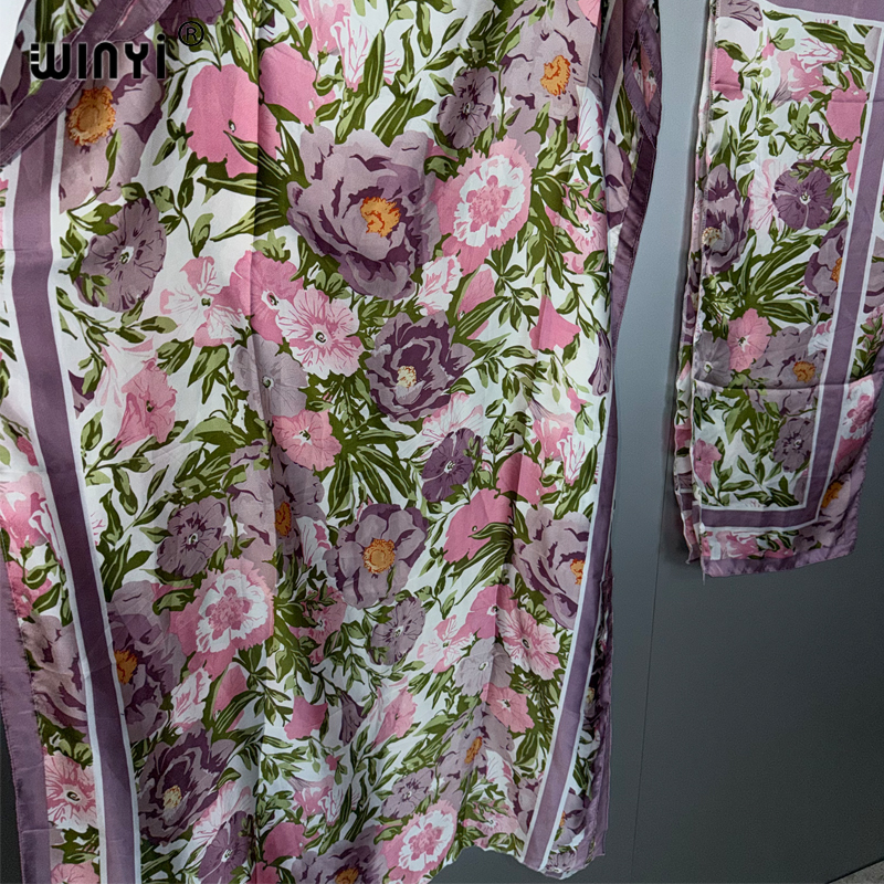 Robe de mode musulmane africaine WINYI pour femme, abaya, kaftan de luxe de Dubaï, robe de soirée élégante, robe maxi longue, couvre-plage