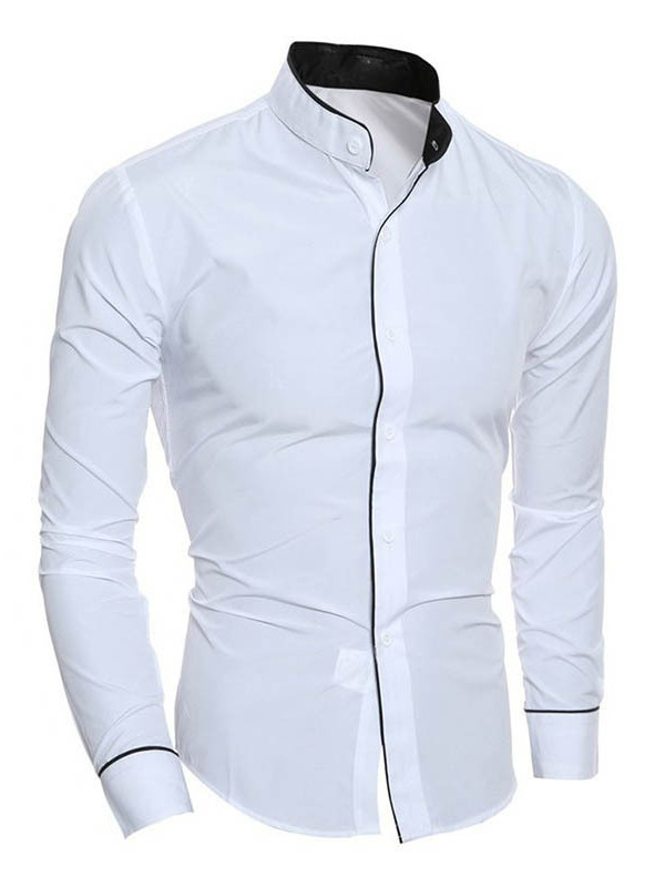 2025 hommes de luxe décontracté chemise formelle coupe ajustée à manches longues chemise blanche mâle confortable chemises habillées sociales marque hommes vêtements