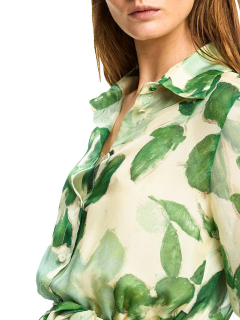 2025 robes femmes nouveau ceinturé en mousseline de soie imprimé col en v Chic mince robe longue mode élégante vacances rue robe pour femmes 8UN5