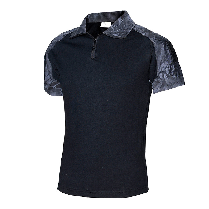 DulShirt Camo à manches courtes pour hommes, garder au chaud, t-shirt skip, vêtements d'uniforme de plein air, chemises de randonnée, haut