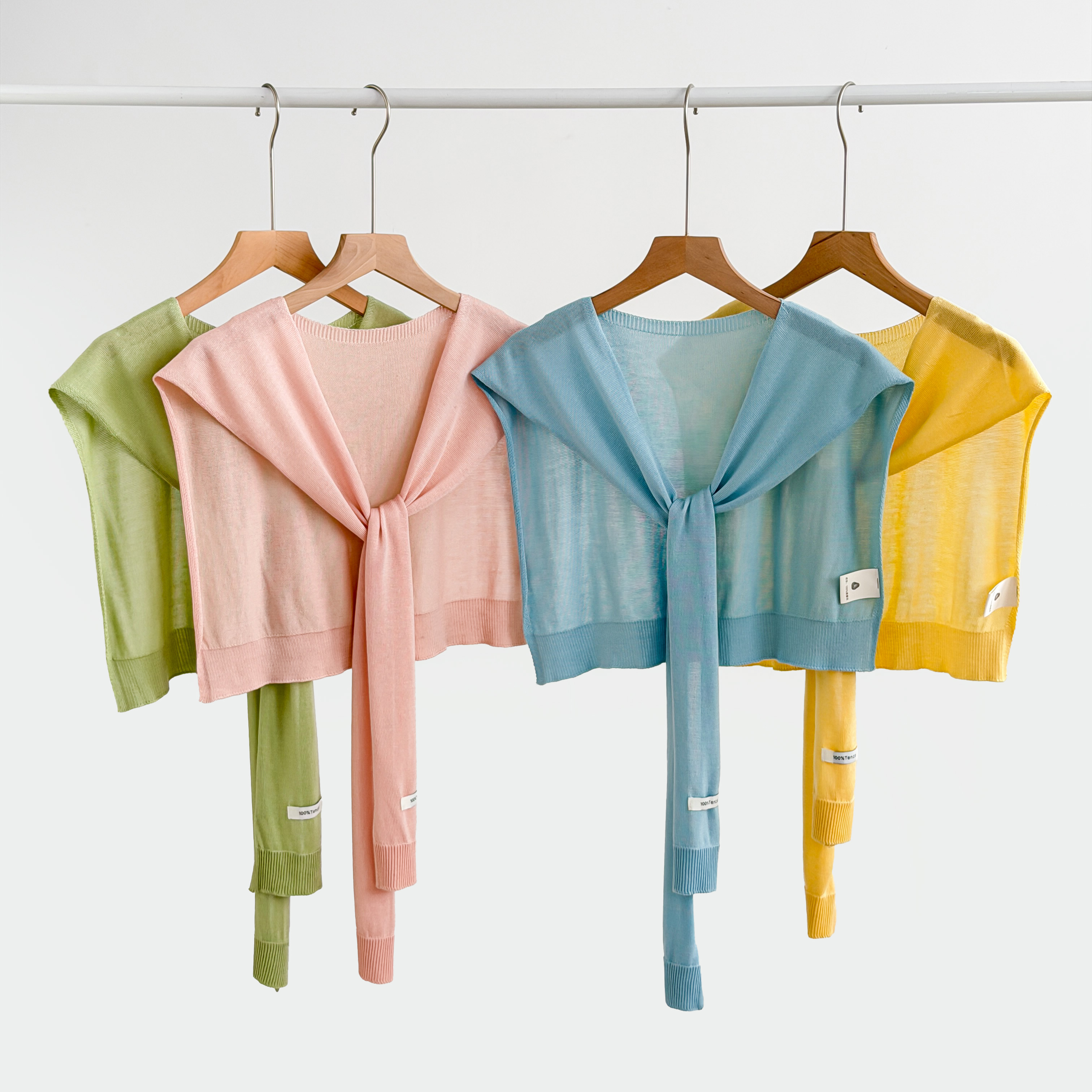 1 pièce de petit châle tricoté de couleur unie pour femme, cache-épaules tricoté, accessoire polyvalent pour superposition, idéal printemps-automne, pièce décorative haut de gamme