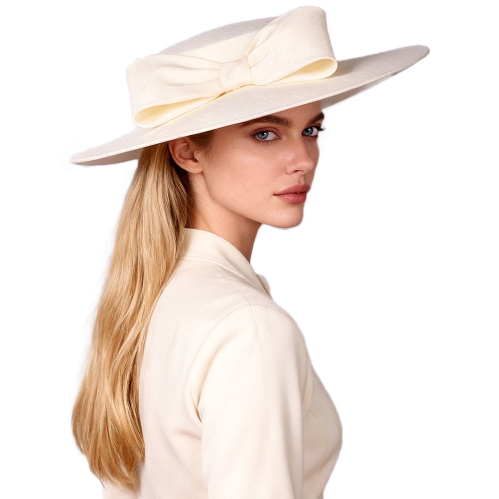 Chapeau Fascinator FS de Luxe, Kaki et Rouge Vin, avec Nœud, Chapeaux d'Église Élégants pour Femmes, Chapeau de Mariée à Large Bord, Sombreros Mujer