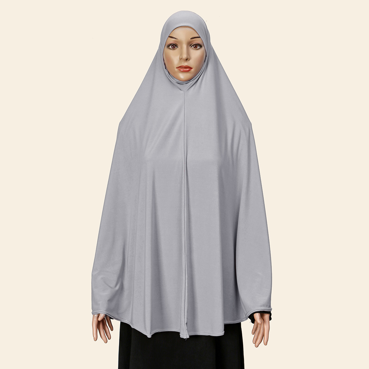 Robe de prière musulmane du Ramadan pour femmes, vêtements de prière, couverture complète, Hijab intérieur solide, Long châle doux, coton de qualité supérieure, Abayas en chanvre