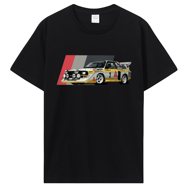 Sport S1 E2 groupe B voiture de rallye Stig Blomqvist Mikkola et Walter T-Shirt décontracté T-Shirt couverture en coton vêtements pour hommes unisexe T-Shirt