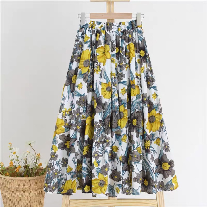 Nouvelle Collection : Robe Trapèze Florale Élégante et Tendance pour Femme – Confortable et Respirante, Idéale pour le Bureau