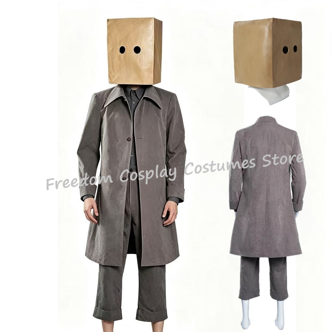 Costumes de Cosplay Little Nightmares 2, masque, uniforme pour femmes et hommes adultes, costume de spectacle sur scène pour carnaval d'halloween