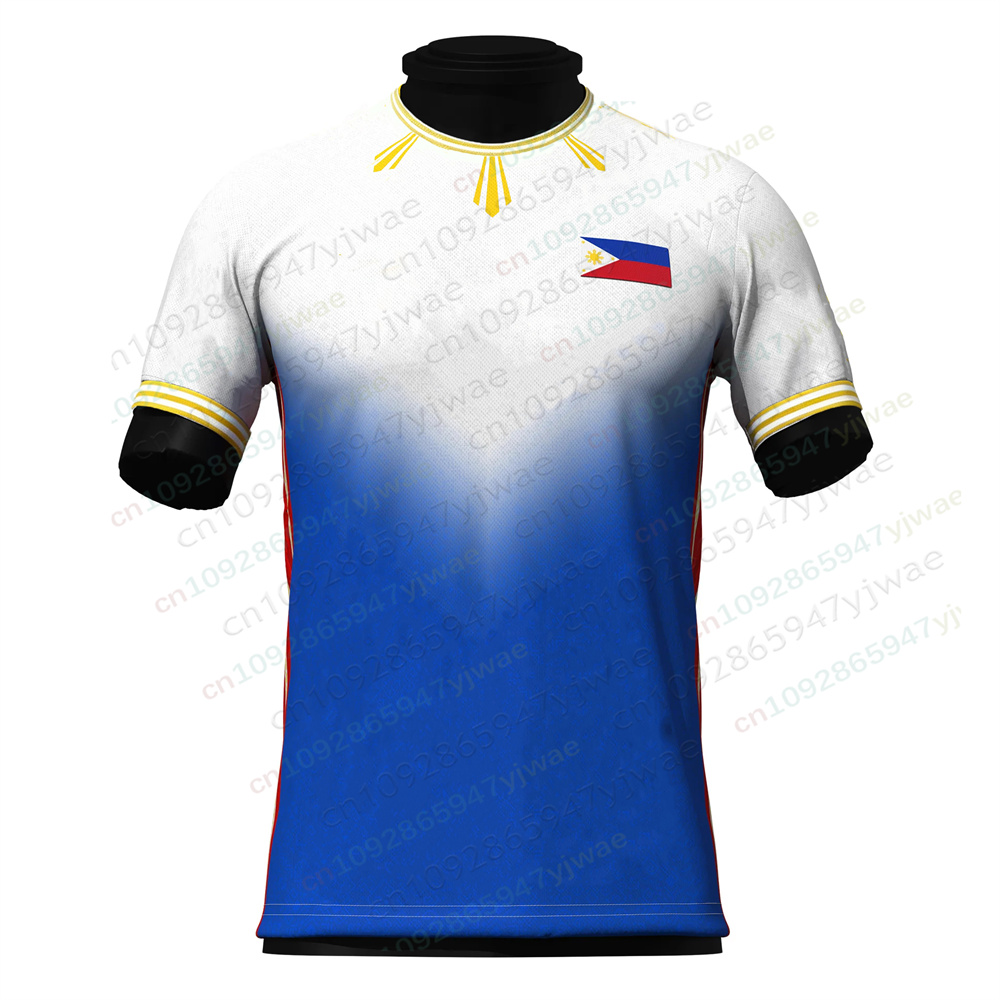 Maillot de football Philippines Heritage, respirant, séchage rapide, vêtements de sport, t-shirt d'entraînement à manches courtes, t-shirt d'été pour hommes