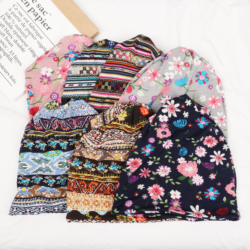 Bonnet ample en coton pour femme, écharpe de sport, vêtements de sauna décontractés, perte de cheveux, casquettes de cancer et de chimio, chapeau de printemps et d'été