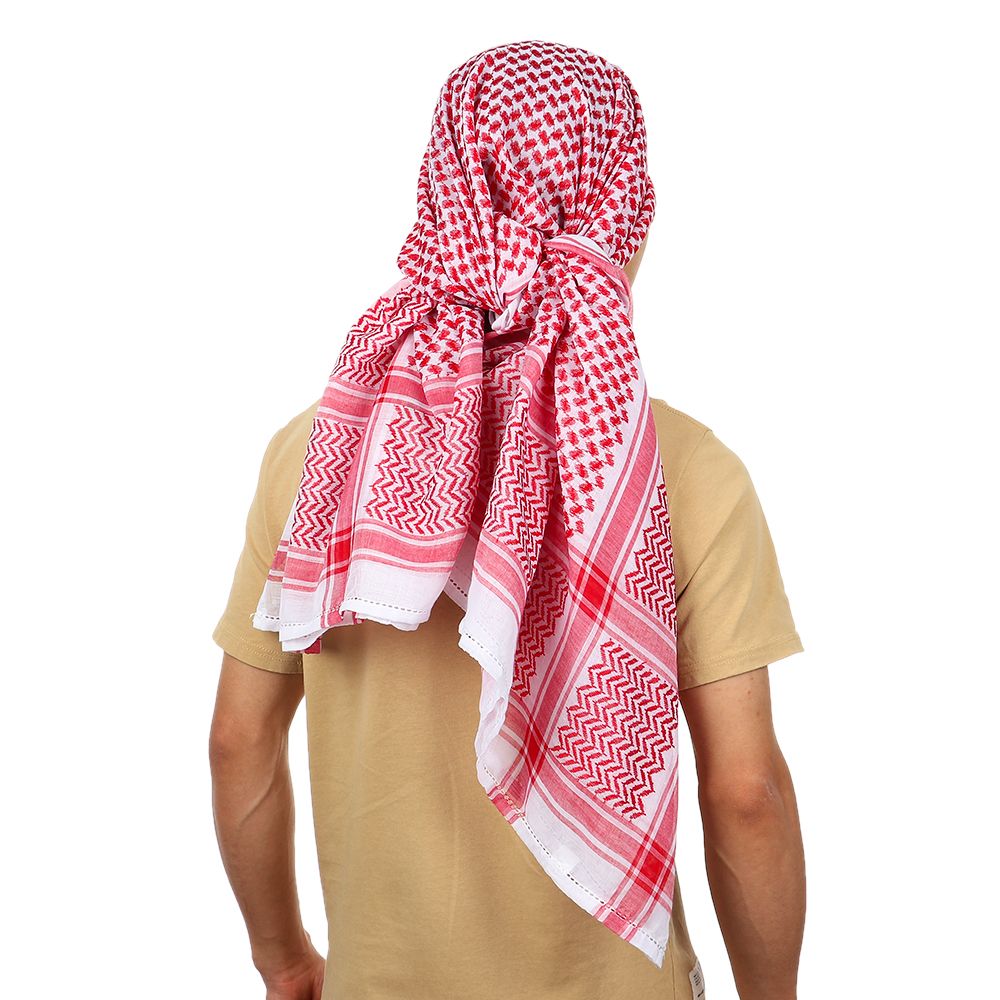 Couvre-chef Plaid châle carré cou enveloppement arabe Turban Hijab musulman Shemagh écharpe arabe Kafiya Keffiyeh Palestine Bandana
