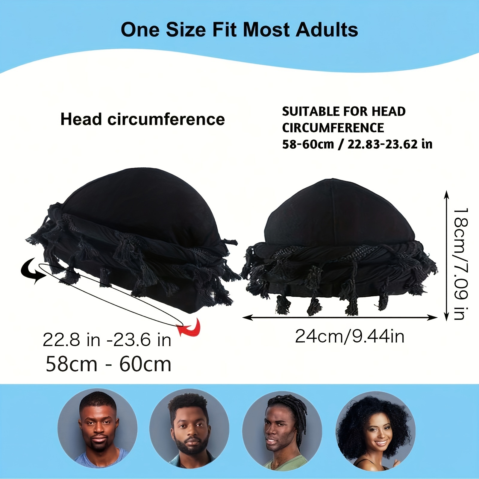 Automne hiver Turban pour hommes rue Vintage torsion bandeau Durag Satin doublé Halo Turban pour femmes Modal et Satin écharpe cravate