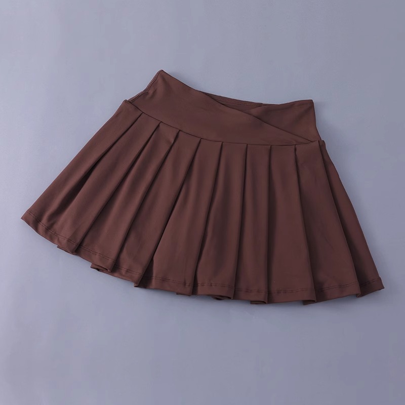 Jupe plissée de Tennis pour femmes, taille haute, athlétique, Golf, jupes de sport d'entraînement avec short pour femmes