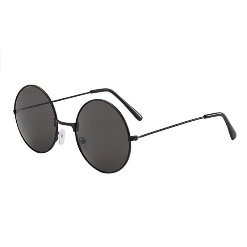 Lunettes de soleil rondes rétro Hippie, cercle de mode en métal pour femmes et hommes, lunettes de fête Disco