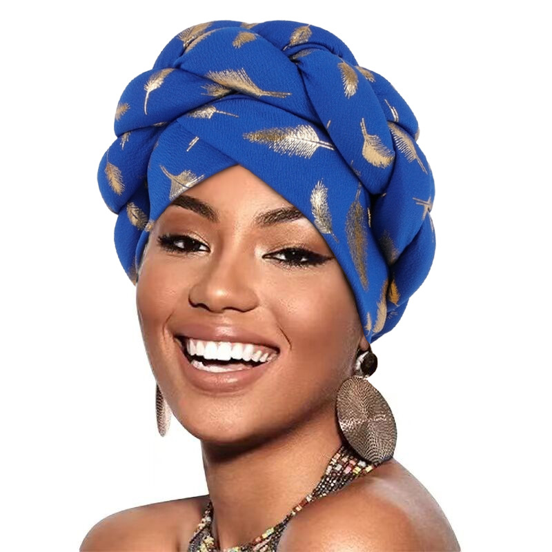 Turban Africain pour Femme, Cravate de Sauna, Chapeaux Africains Solides, Couvre-Chef pour ixde Mariage, Tenues de Soirée, Hijab, Mode d'Été et d'Automne