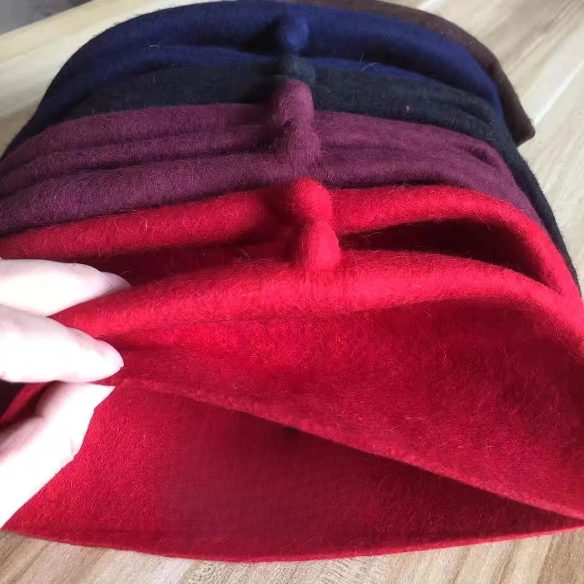 Chapeaux de prière Eid Ramadan pour hommes musulmans, feutre de laine, mode marron rouge Kufi Hijab, béret fait à la main, chapeau élégant printemps hiver