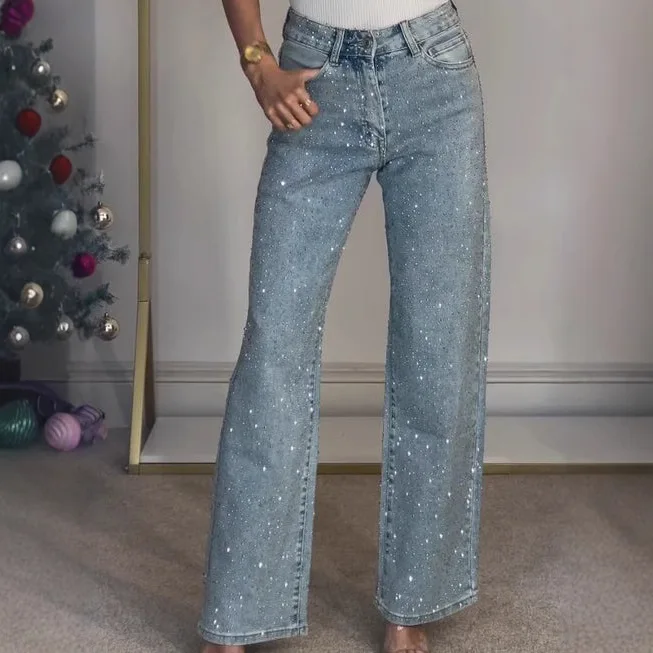 Jean droit pour femmes, pantalon extensible, taille haute, délavé, pour maman, Vintage, Streetwear, Y2k