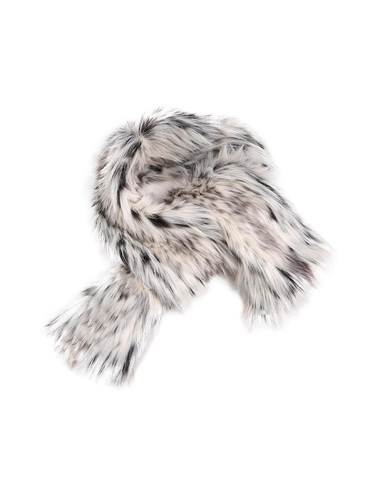 Mauroicardi automne hiver marques de luxe de haute qualité concepteur coloré épais chaud long poilu fausse fourrure écharpe unisexe fourrure châle