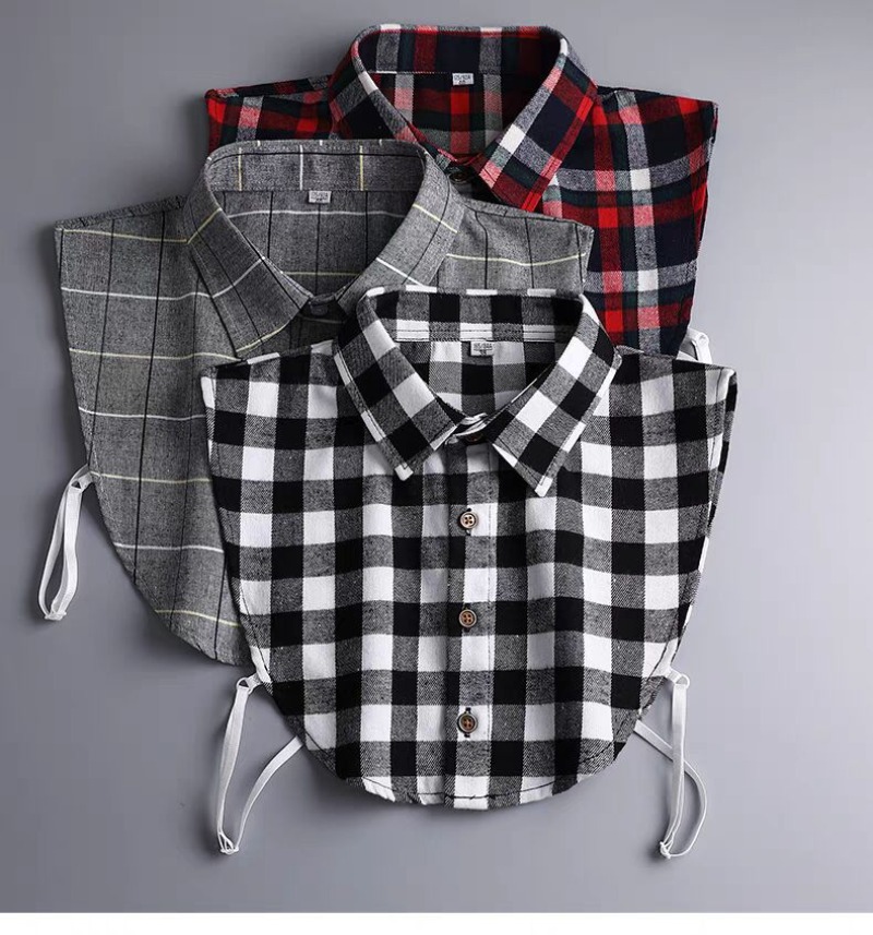 Chemise habillée formelle à faux col pour hommes, vêtements de travail polyvalents, printemps automne hiver, cravates à col décoratif assorties, accessoires pour hommes