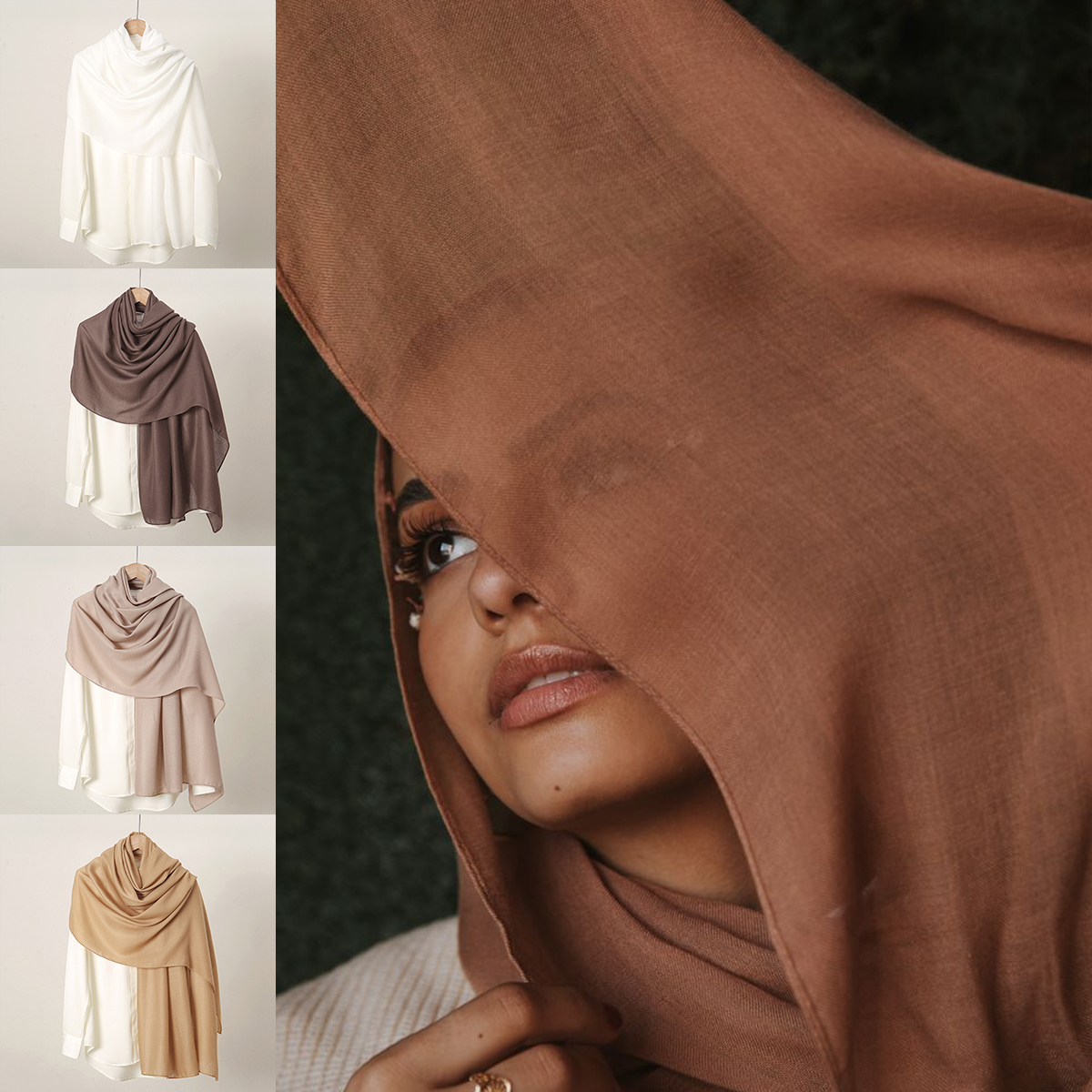 Nouveau coton Hijabs écharpe solide Foulard enveloppes grande taille plaine longs châles femmes musulmanes Hijab Islam Turban Foulard Ramadan Eid