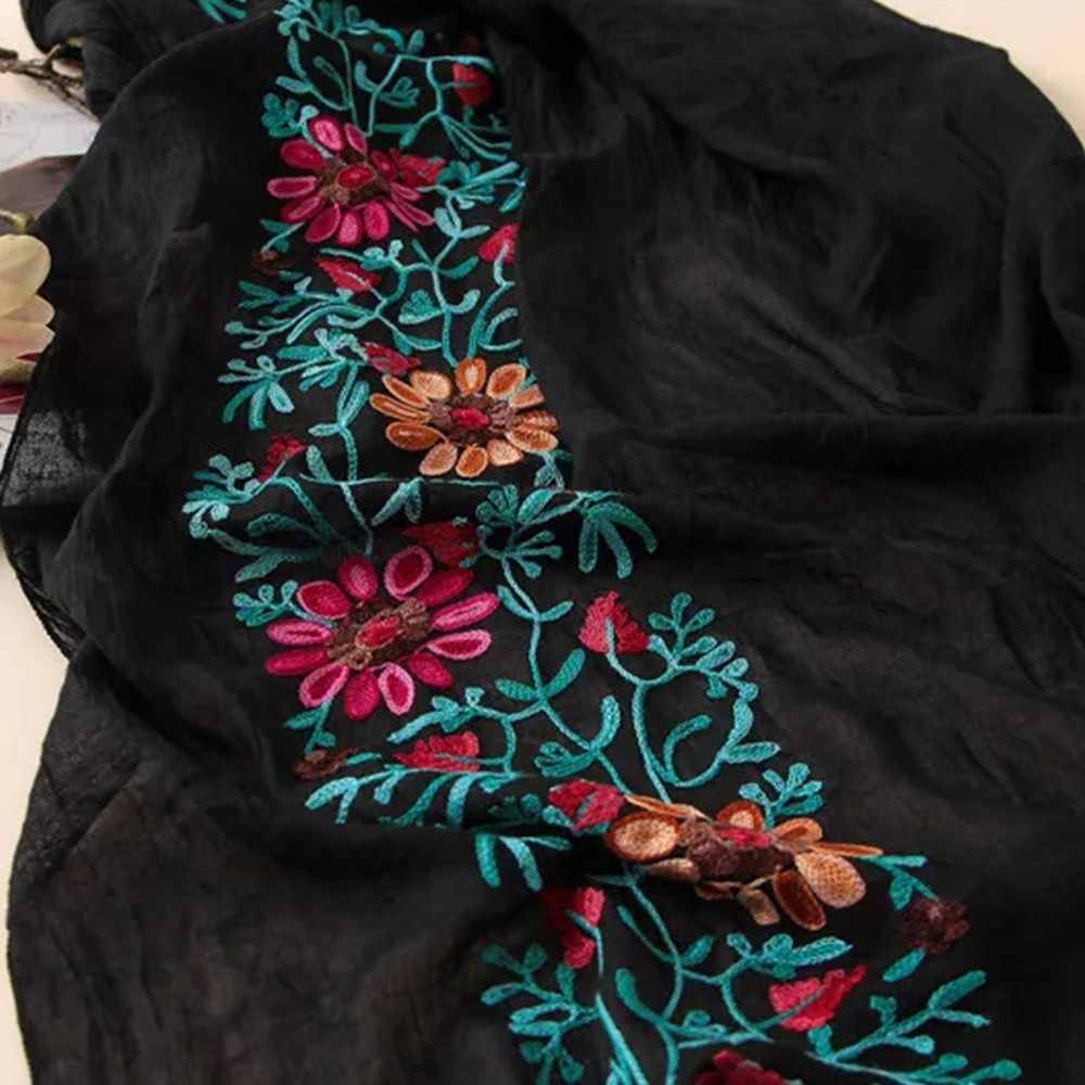Écharpe de Plage Florale Douce pour Femme, Châle Surdimensionné, Bandana