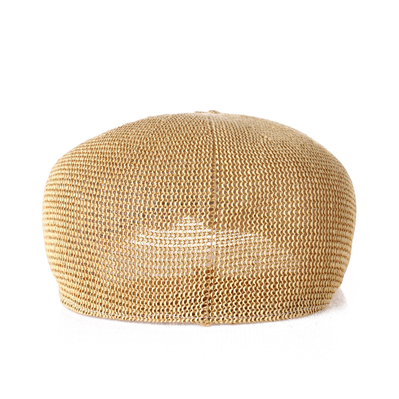 Mode béret chapeau Casquette Casquette paille maille chapeaux pour hommes et femmes enfants visières chapeau de soleil Gorras Planas casquettes plates été