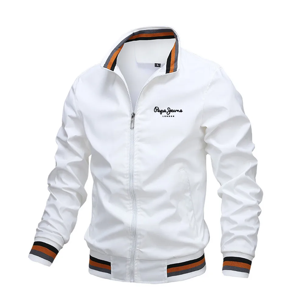 Veste décontractée boutonnée pour homme printemps-automne, veste de sport d'extérieur, veste coupe-vent, veste de pilote imperméable pour homme