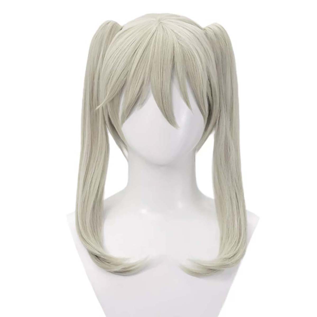 Perruque synthétique résistante à la chaleur pour femmes, perruque de Cosplay Anime Soul Eater Maka Albarn, queues de cheval jumelles