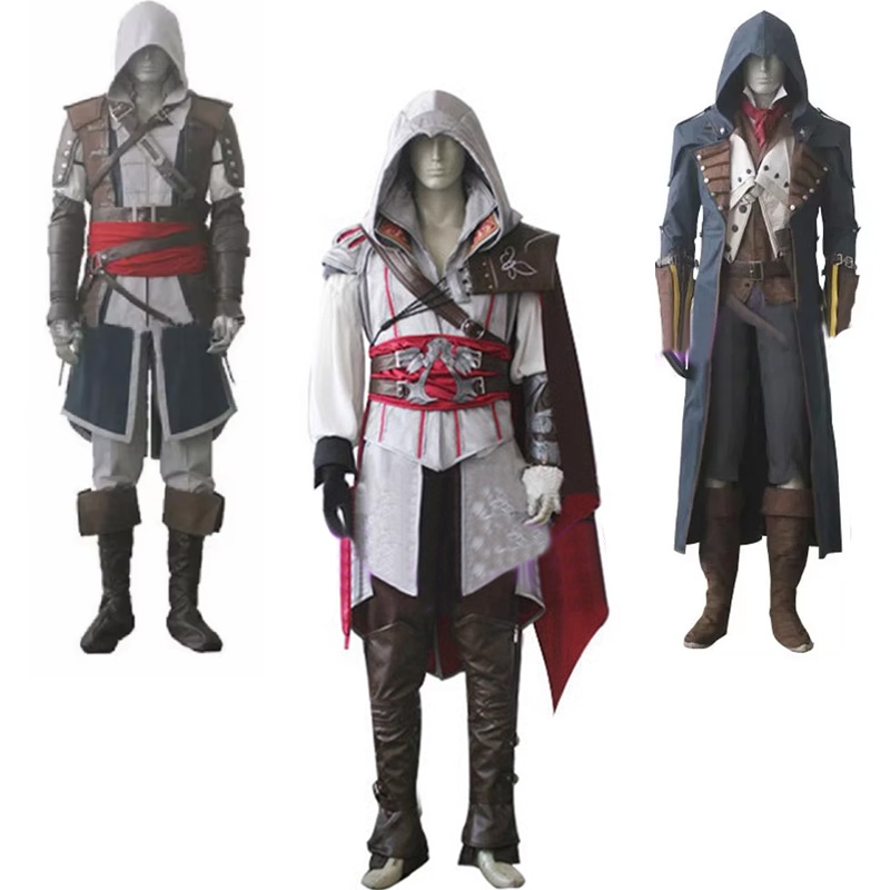 Costume de Cosplay Assassin Game Edward Ezio Arno, tenues d'halloween sur mesure