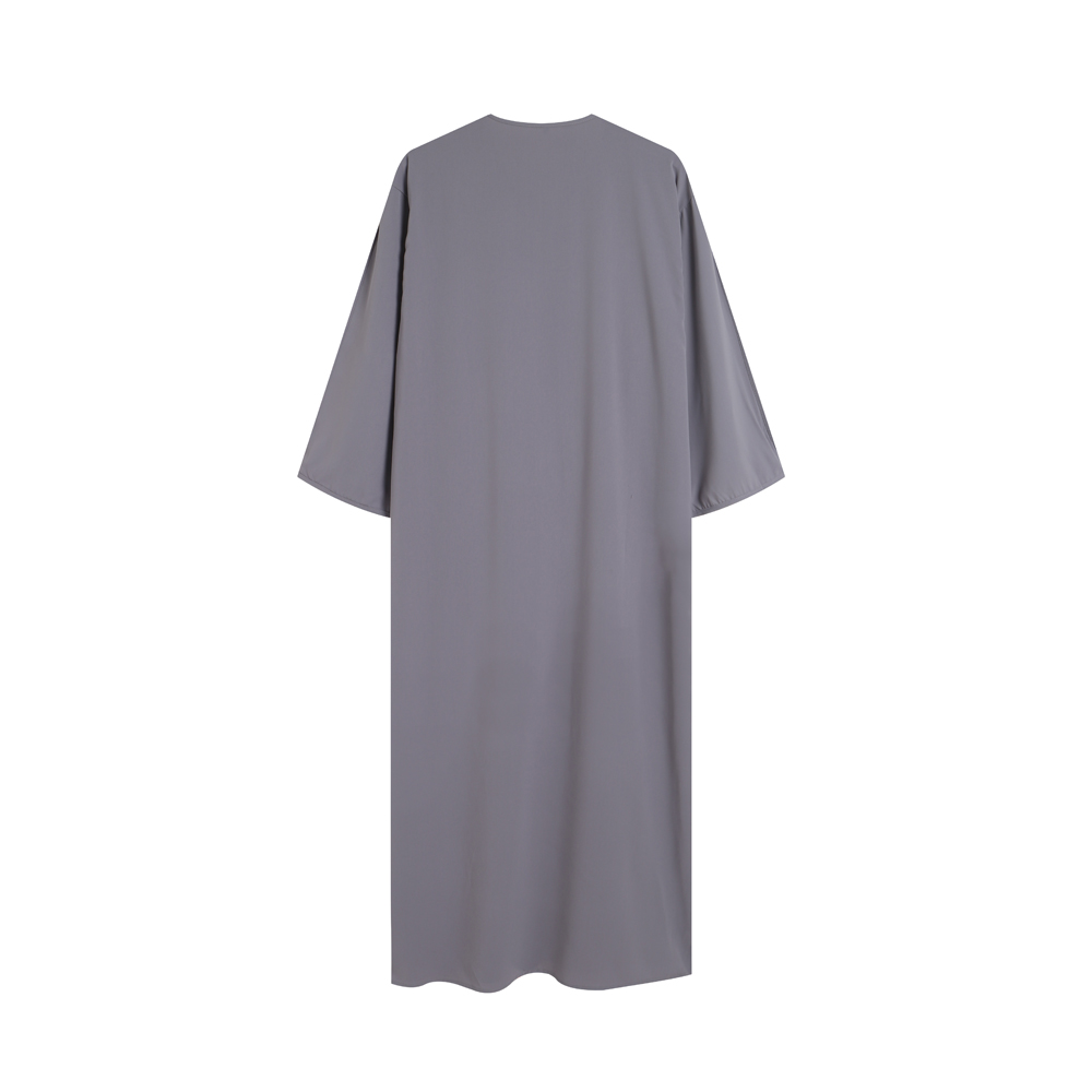 Robe marocaine pour hommes, rayures brodées à la main, ample et respirante, Djellaba Abaya, vêtements musulmans, nouvelle collection été 2025