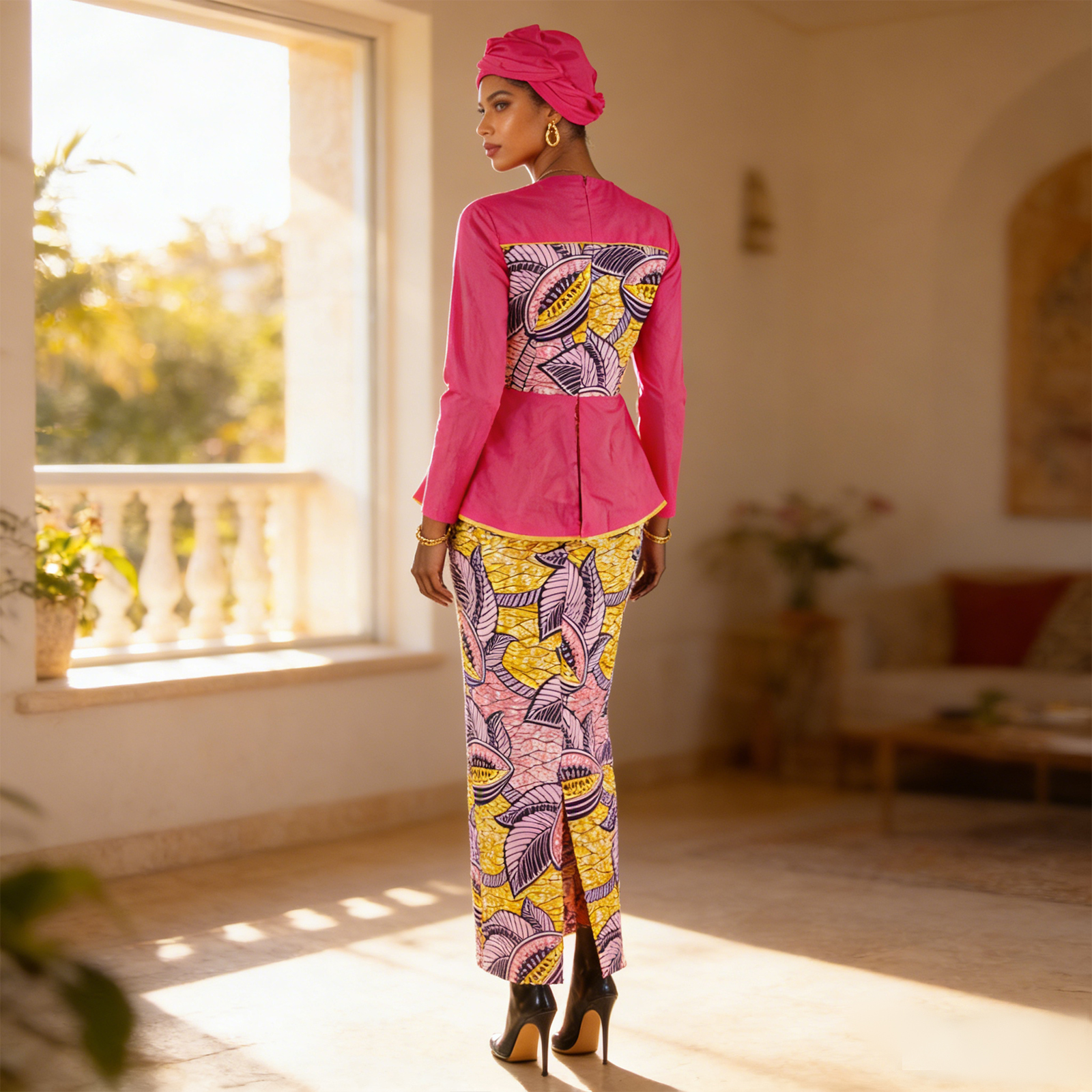 Robes africaines pour femmes, robe élégante en Patchwork avec foulard, fête de mariage, Style africain, imprimé Ankara 2525050