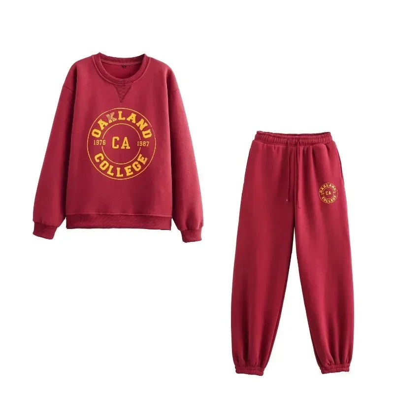 Survêtement femme Jersey ensembles Sweats ensemble 2025 hiver coton costumes large Baggy pantalon vêtements de sport 2 pièces ensemble femmes tenues