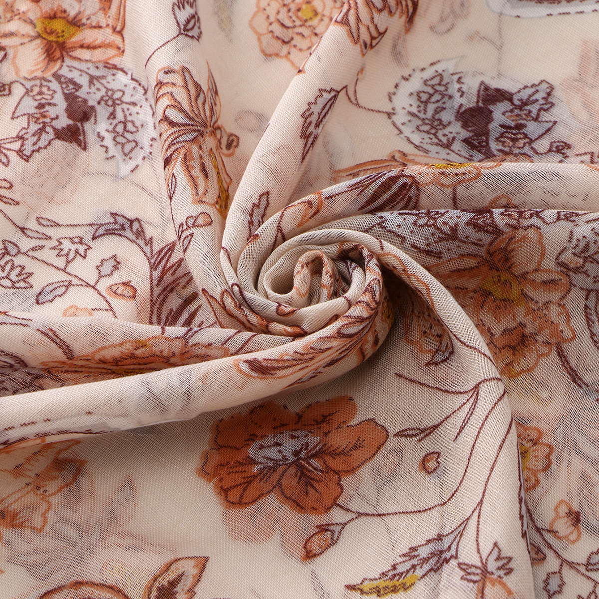 Nouveaux Hijabs Châles Voiles Imprimés Floraux pour Femmes, Foulard Musulman en Viscose Coton Fin et Doux, Turban Voile, Foulard, Écharpe Longue, Couvre-chefs