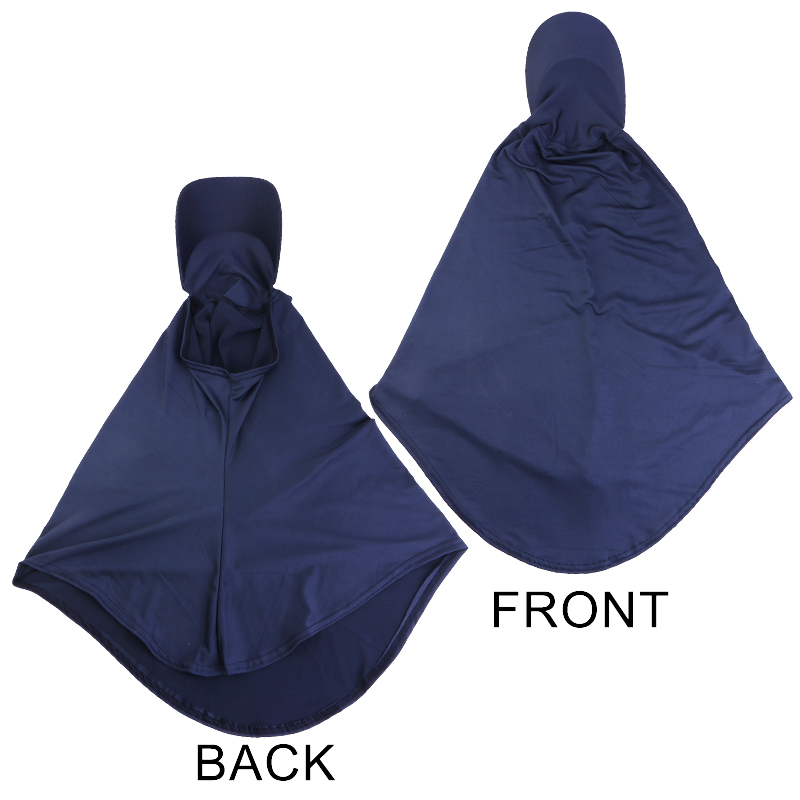 Nouveau Hijab Musulman Uni, Foulard Islamique Extensible, Turban avec Visière, Châle Couvrant Entièrement, Bonnet, Voile de Prière Ramadan, Sous-Hijab